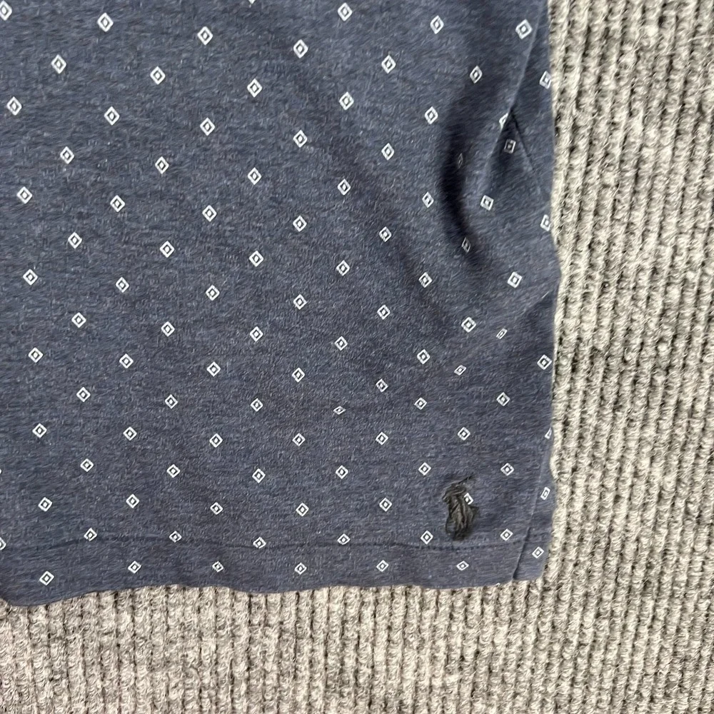 Polo Ralph Lauren‎ Shirt Mens 2XL XXL Blue Geometric Short Sleeve Classic Fit